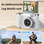 4K Camera 48MP met Selfie Scherm – Digitale Vlogcamera voor Studenten