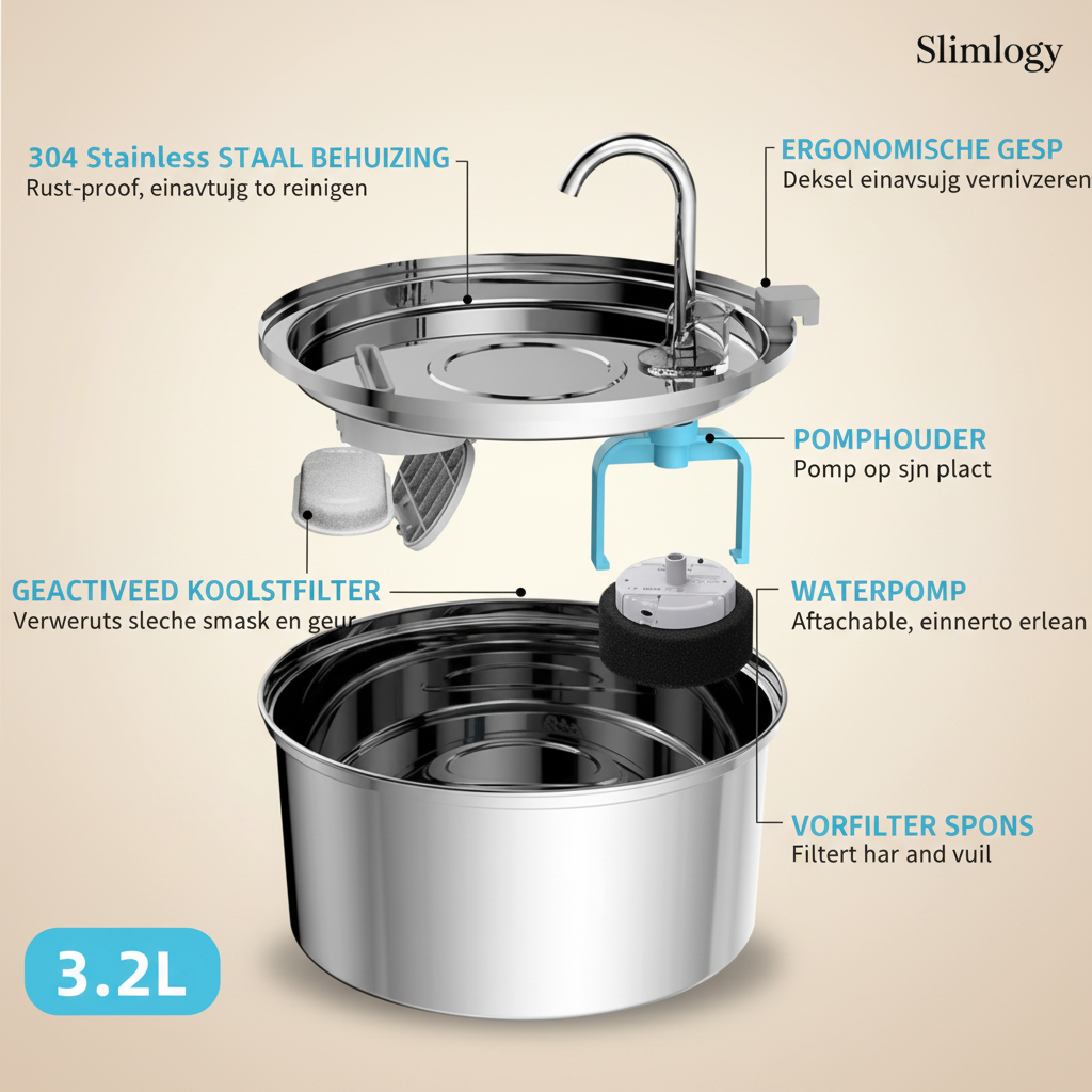 Slimlogy Drinkfontein Technisch