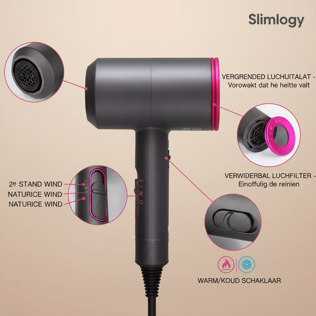 Slimlogy Haardroger Detail